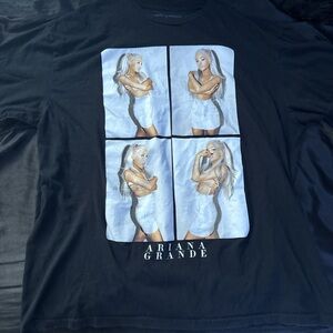 Ariana Grande Black Cotton Tee